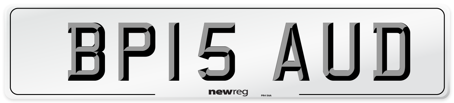 BP15 AUD Number Plate from New Reg